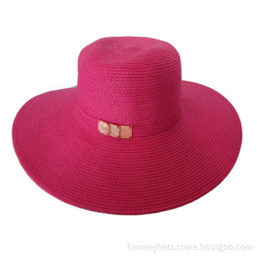 Ladies' Sweetpea Floppy Hat, Shell Trim, Available in Various Colors